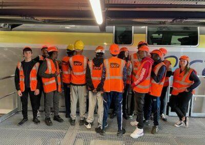 Élèves en stage au sein des structures SNCF