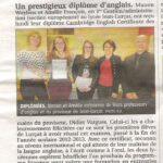 Article paru dans La République du Centre.