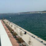 Vue sur la jetée depuis le museo maritimo de Santander